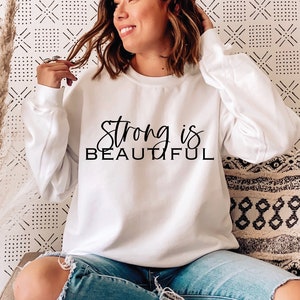 Fuerte es hermoso svg, Boss Babe SVG, feminista svg, motivacional, inspirador svg, entrenamiento svg, descarga instantánea png, archivos SVG para Cricut
