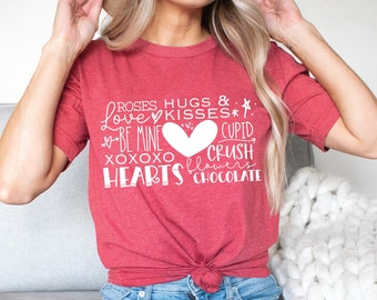 Valentine's Day Heart SVG: Teacher Shirt Design (Digital Download)