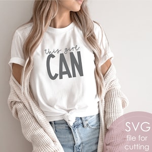 Dieses Mädchen kann SVG, feministische SVG, Girl Power SVG, starke Frauen SVG, Stärke, Mom SVG, befähigte Frauen, starke Mutter svg
