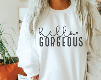 Hallo SVG, Damen-Shirt-Design (Digitaler Download