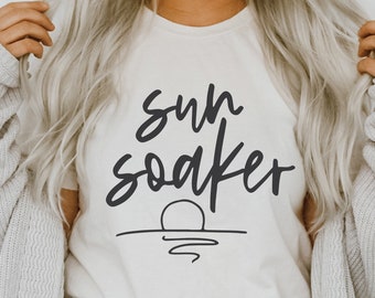 Sun Soaker SVG: Wählen Sie Joy, Summer Cut File (Digitaler Download)