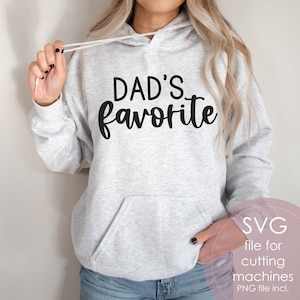 SVG favorito do pai, camisa da filha svg, designs svg para adolescentes, svg da filha favorita, arquivo de corte digital, svg para adolescentes para Cricut, caneca de café svg