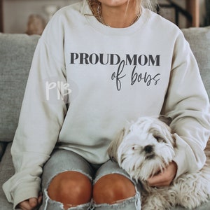 Proud Mom Of Boys SVG File: Boy Mama Design (Digital Download)
