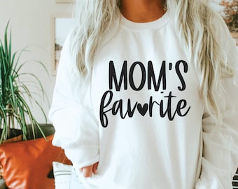 SVG favorito de mamá: Diseño de camiseta para hija (archivo de corte digital)