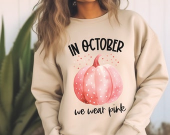 Breast Cancer Awareness PNG: Pink Pumpkin Sublimation Design (Digital Download)