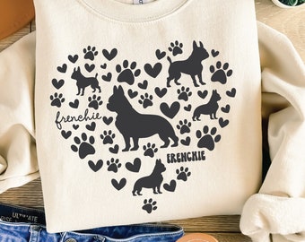 Französische Bulldogge SVG: Frenchie Mom Clip Art (Digitaler Download)