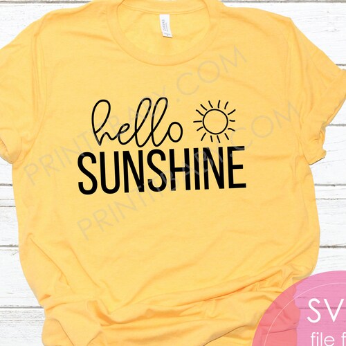Hello Sunshine Svg Choose Joy Svg Positive SVG Happiness - Etsy