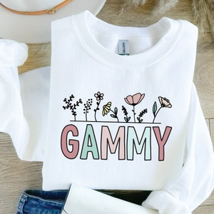 Gammy PNG, Grandma PNG, Sublimation Design File, Mom PNG, Mother's Day Gift, Grandma T-Shirt File, Screen Print Transfer, Digital Download