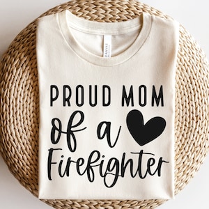 Brandweerman moeder SVG, trotse moeder van een brandweerman SVG, brandweerman PNG, Moederdagcadeau, gesneden bestand voor Cricut, digitale download