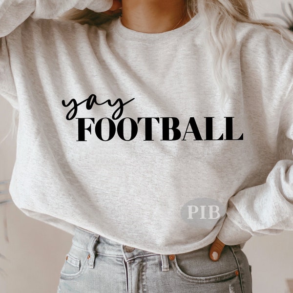 Football SVG PNG, Football Game Day svg, Yay Football, Fall Sports svg, Sublimation, Digital Cut File For Cricut