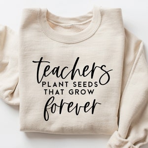 Boho professeur Svg Png, les enseignants plantent des graines qui poussent pour toujours Svg, cadeau chemise enseignant, tasse enseignant Svg, citation enseignant Svg, retour à l'école Svg
