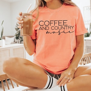Café et musique country Svg Png, Svg café, populaire svg, svg de musique country, tasse à café svg, chemise maman SVG, svg cadeau maman