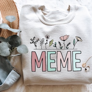 Meme PNG, fichier de conception sublimation grand-mère, maman PNG, cadeau fête des mères, fichier T-shirt grand-mère, sérigraphie transfert, téléchargement numérique