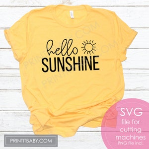 Hello Sunshine svg, Choose Joy svg, Positive SVG, Happiness Svg, Inspirational SVG, Printable Instant Download Png, SVG File For Cricut