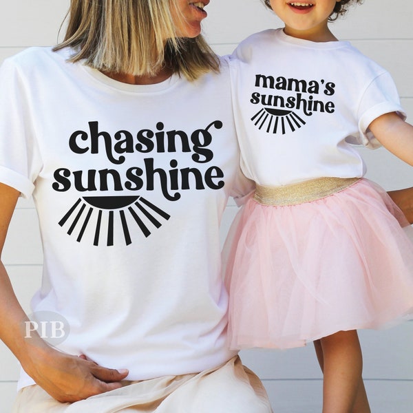 Mama's Sunshine SVG PNG | Chasing Sunshine | Mama's Girl Shirt | Girl Mom Svg | Mother's Day | Sublimation Png File | Svg File For Cricut