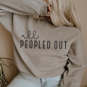 All Peopled Out SVG PNG | Introvert Svg | Drama Queen | Boho Teen svg | Girl Shirt | Funny png | Sassy Shirt | Sublimation | Cricut Cut File