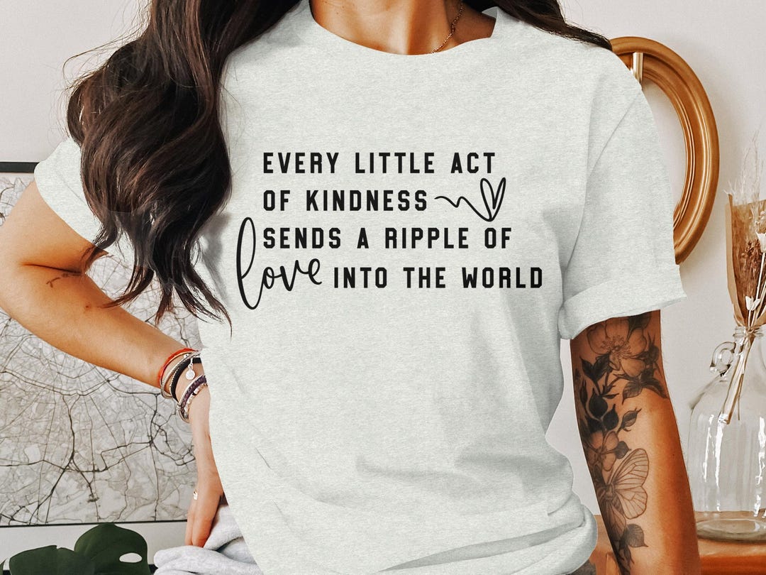 Kindness Ripple of Love Quote SVG PNG: Inspirational Print (digital ...