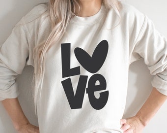 Love Heart SVG: Valentine's Day Shirt Design (Digital Download)