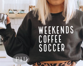 Soccer Mom SVG: Weekends, Coffee, Soccer Design (Digital Cut File)