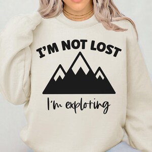 Ich bin nicht verloren, ich erforsche, dass es nicht verloren geht Camping, Natur, Wandern SVG | Sommer Png | Glück | Außenbereich | Sublimationsdruck | Schnittdatei für Cricut