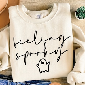 Feeling Spooky Ghost SVG: Halloween Shirt Design (Digital Download)