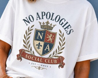 No Apologies PNG: Funny, Midlife Sublimation Design (Digital Download)