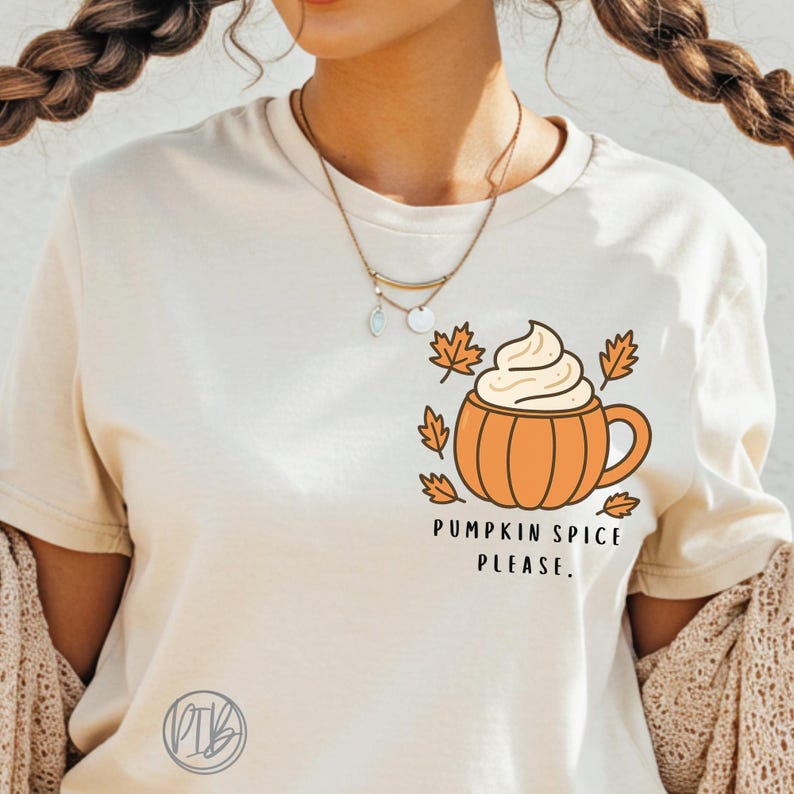 Pumpkin Spice Coffee Cup PNG, Fall Latte Sublimation Design (digital ...