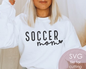 Soccer Mom SVG PNG | Soccer Season | Sports svg | Sublimation | Digital Cut File For Cricut, Silhouette