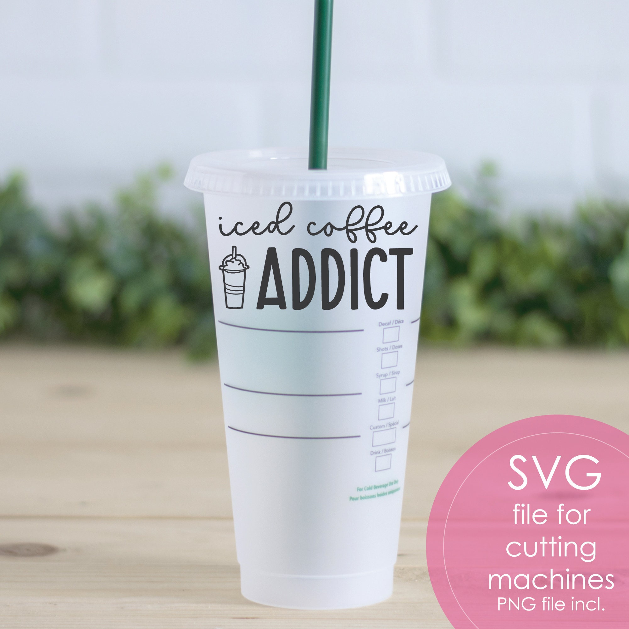 Download Coffee svg Iced Coffee Addict SVG Funny Coffee Lover svg ...