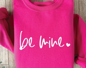 Valentine&#39;s Day Shirt SVG: Be Mine Heart Design (Digital Download)