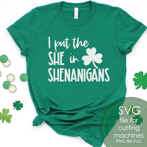 St Patricks Day SVG: Funny Shenanigans Cut File (Digital Download)