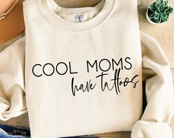 Moms Tattoos SVG, Funny Mothers Day, Momlife Cut File (Digital Download)