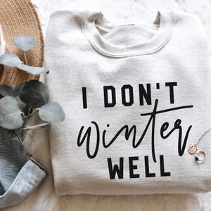 No me va bien el invierno (SVG/PPT), Humor invernal (SVG/PPT), Cita divertida de invierno (Descarga digital), SVG/PPT para camisetas y sudaderas