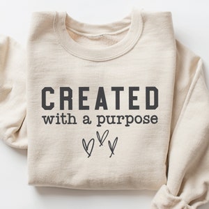 Christlich &#39;Created With Letter&#39; SVG PNG: Religiöses Oster Design (Digitaler Download)