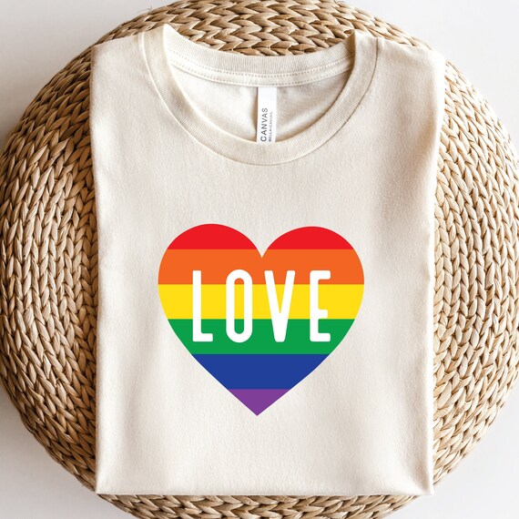 LGBTQ Pride Rainbow Clip Art Love Heart Happy Pride PNG Gay - Etsy