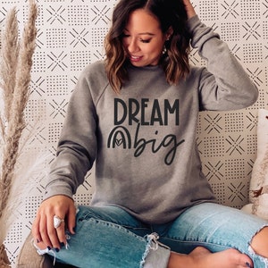Dream Big svg, Motywacyjny svg, Inspiracja, Boss Babe svg, Pliki do cięcia, Szczęście Svg, Inspirujący SVG, Natychmiastowe pobieranie Png, Cricut svg