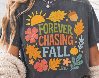 Boho Floral Fall PNG: Retro Leaves & Pumpkin Sublimation (Digital Download