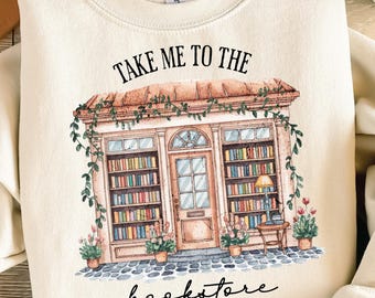 Bookstore PNG: Book Lover Sublimation Design (Digital Download)