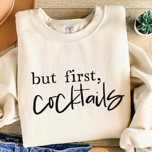 Pero primero, cócteles Svg Archivo Png para beber durante el día Svg, camiseta divertida con alcohol Svg, campamento de verano, sublimación, impresión bajo demanda Png, Cricut