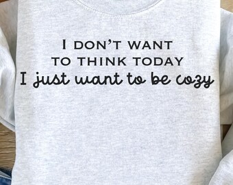 Camiseta divertida para un día de relax SVG PNG: Cita de comodidad acogedora (Descarga digital)