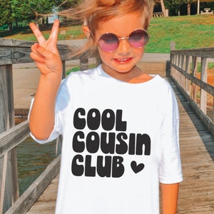 Cool Cousin Club SVG PNG / Primos Svg / Camisa familiar Svg Camiseta Regalo / Sublimación / Cortar archivo para Cricut