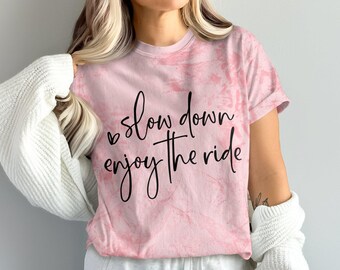 Inspirational Quote SVG PNG: Slow Down Enjoy The Ride (Digital Download)
