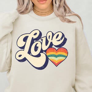 Retro Love Heart-png-bestand: verontrust boho-valentijnsontwerp (digitale download)