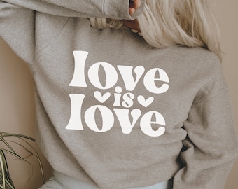 Love Is Love SVG: Pride Month Rainbow Design (Digital Download)