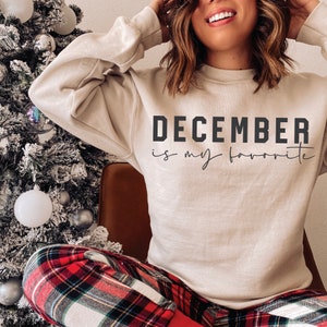 December is mijn favoriete SVG-PNG | Ideeën voor wintershirts | Vakantie | Kerstmis | Dankzegging | Sublimatie | Cricut gesneden bestand | Direct downloaden