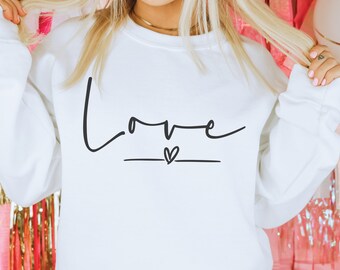 Love Heart SVG: Valentine's Day Shirt Design (Digital Download)