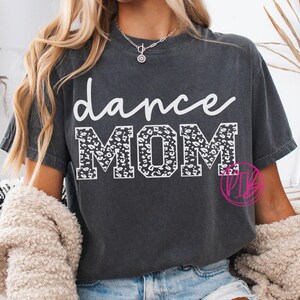 Leopard Print Dance Mom SVG: Cheer Shirt Design (digitale download)