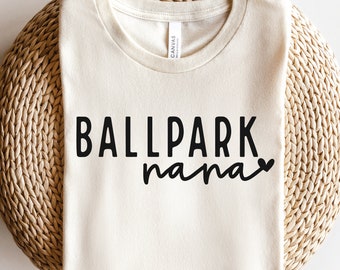 Ballpark Nana SVG PNG | Baseball Grandma SVG | Baseball Mom | Baseball Season | Sports | Sublimation | Digital Cut File For Cricut
