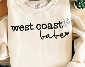 Chica de la Costa Oeste SVG: Clipart de moda del Pacífico Noroeste para camisetas (Descarga digital)
