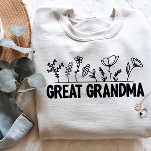 Overgrootmoeder SVG-png-bestand | Oma-shirt, koffiemok ontwerp | Moederdagcadeau Svg | Silhouet | Cricut Cut-bestand